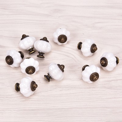 10Pcs Vintage Door Knobs Cabinet Drawer Cupboard Furniture Kitchen Pull HandR_AP
