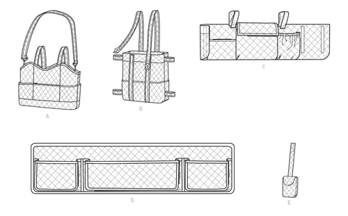 Kwik Sew Pattern 4291, WALKER ACCESSORIES IN 4 STYLES, New - Picture 3 of 3