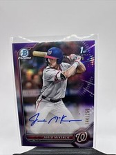 2022 BOWMAN CHROME  DRAFT JARED MCKENZIE PURPLE AUTO /250 #CDA-JM 1st RC NATS