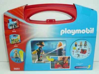 Playmobilキーホルダー13体セット Playmobil 5651 City Action Fire Rescue Set Fireman First