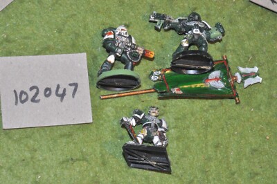 sci fi / Warhammer 40k - 3 Space Marines Captain Metall - (102047)