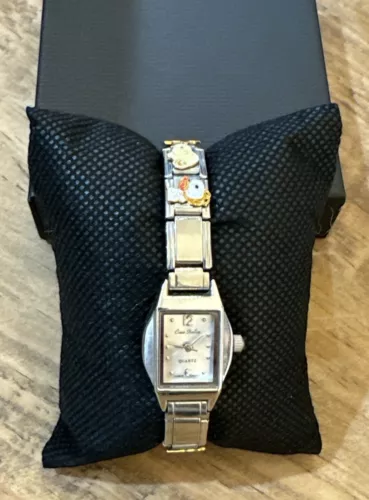 Snoopy Charms Ciao Italia Quartz Women’s Stainless Steel Elastic Band Watch