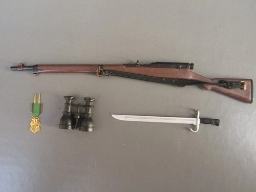 Vintage Gi Joe SOTW Japanese Ariska Rifle with new Bayonet and Medal