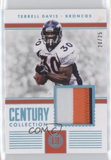 2017 Panini Encased Century Collection Sapphire 20/25 Terrell Davis #5 HOF 1i7