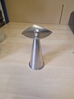 Vintage Danish Stainless Steel Candle Holder 13cm Tall