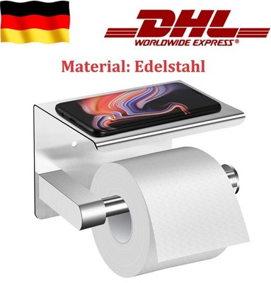 Klopapierhalter Bohren Toilettenpapierhalter WC Edelstahl Klorollenhalter DHL
