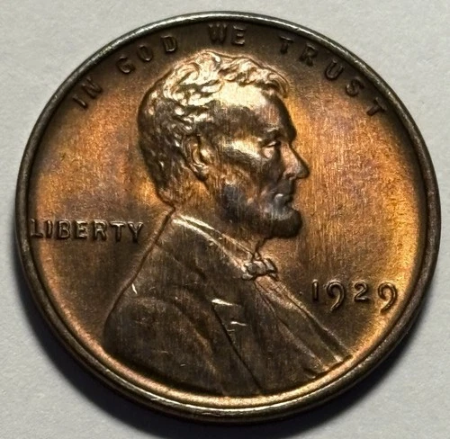 1929 Lincoln Wheat Cent — Uncirculated MS RB 🔥 Exact Coin
