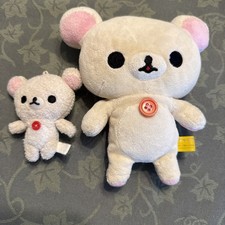 San-X Rilakkuma Korilakkuma Plush Doll Basic Version rare htf set lot of 2 baby