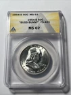 1954-S Franklin Half Dollar US 50C Silver Coin ANACS MS62 “Bugs Bunny” FS-401
