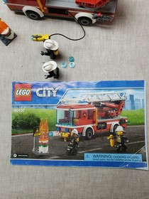 2 Lego City Vehicle's Both Complete 60107 Fire Truck, 60179 Ambulance Helicopter