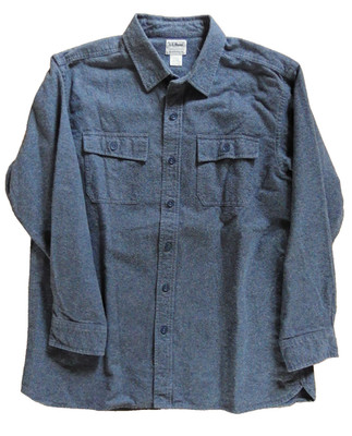 L.L. Bean Chamois Shirt (Grey, XL) - neu/new - check measurements