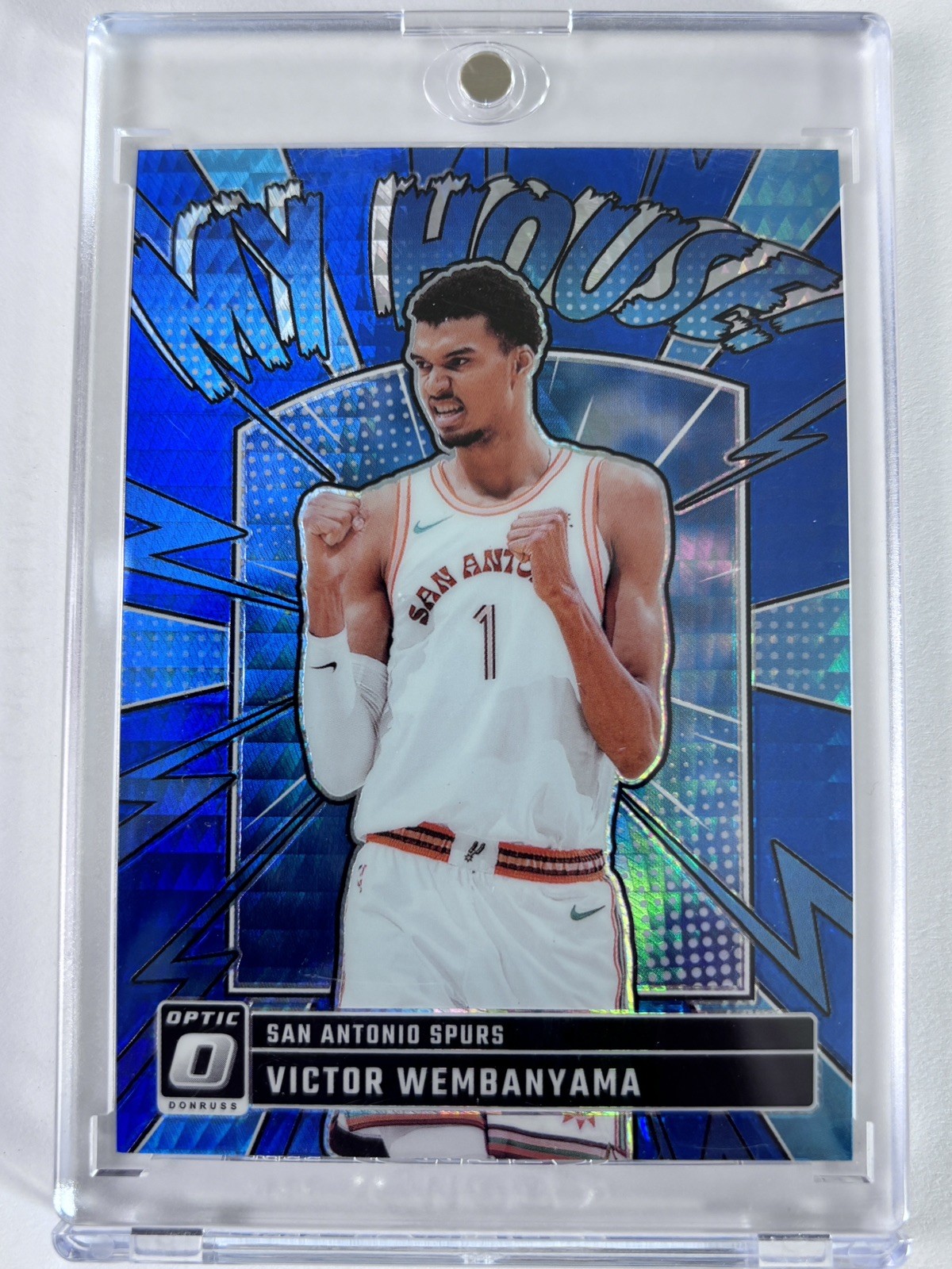 2024-25 Panini Donruss Optic Victor Wembanyama My House Blue Hyper /175