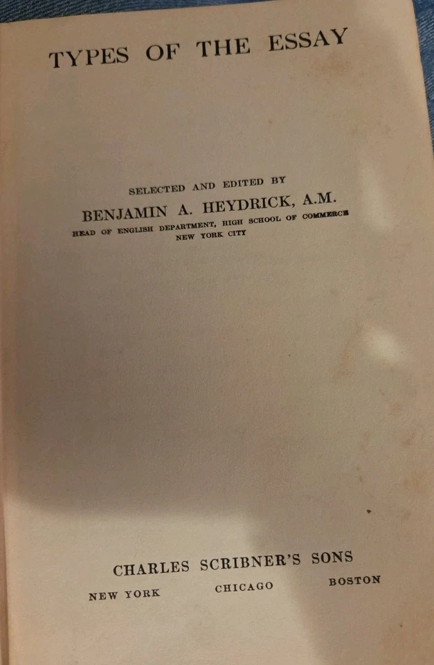 Распродажа недвижимости - Типы эссе Бенджамин А. Хейдрик опубликовано 1921 - Изображение 3 из 4