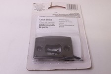 Prime-Line Door Latch Strike Plate, Steel Construction, Classic Bronze Finish