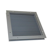 DAYTON 6WRJ4 Door Louver,14-1/8 H,20-1/4 W,Steel 6WRJ4