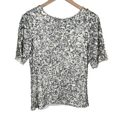 L.K. Bennett Black Ribbon Collection Silver S...