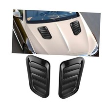 Car Hood Vent Trim, Vehicle Scoop Bonnet Hood Side Air Intake Trim Cover, Black