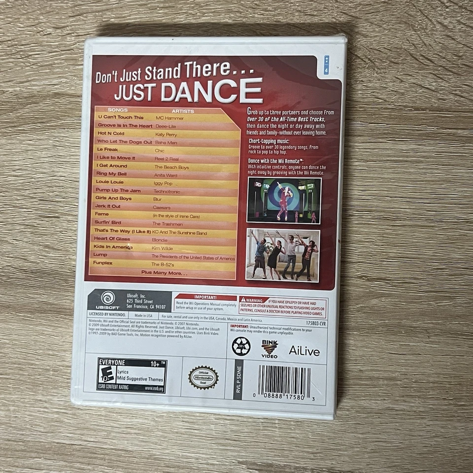 Just Dance (Nintendo Wii, 2009) Brand New Sealed - Image 2 of 4