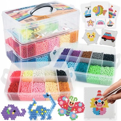 OUTLET La Manuli Bastelset DIY XXL Aqua Beads Wasserperlen Nachfüllset 20 Farben