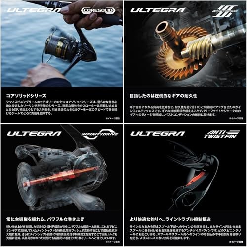 Shimano 25 ULTEGRA 4000 Spinning Reel in Box New