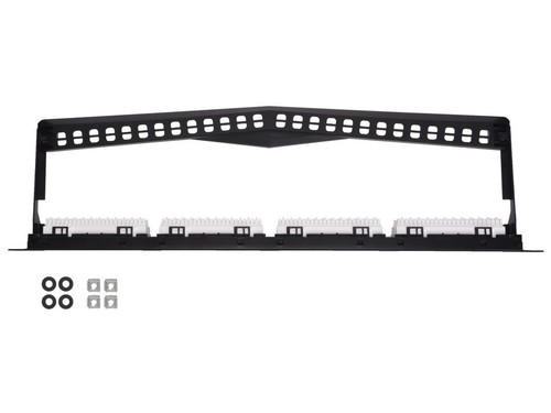 Monoprice 24-port Cat6 Unshielded UL Listed Patch Panel 1U 110/Dual IDC PoE+ TAA - Picture 5 of 6