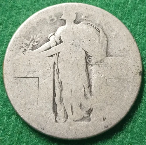 Dateless Type 1 Standing Liberty Quarter