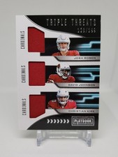 2018 Playbook Triple Threats #128/299 Christian Kirk David Johnson Josh Rosen