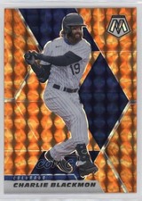2021 Panini Mosaic Reactive Orange Mosaic Prizm Charlie Blackmon #19 0y59