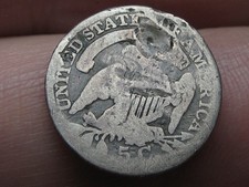 1837 Capped Bust Half Dime- About Good Details, Large 5C