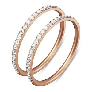Authentic 2-Pack 14K Gold Plated Stacking Rings for Oura Ring Gen 4/Oura Ring 5 Rosegold