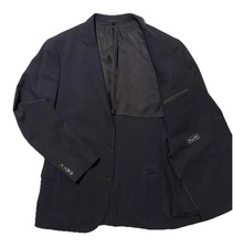 J. Crew Ludlow Tollegno 1900 Halflined Navy Men Blazer Jacket 100 Wool Size 40R