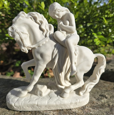 #ad quot;Lady Godivaquot; W.H. Goss amp; Co. England circa 1800s Parian Ware Statue Figurine $149.00