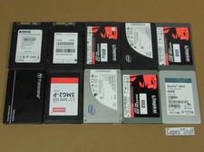 LOT 10 60GB 64GB SSD Mixed Brand / Model Solid State Drive 2.5" Laptop
