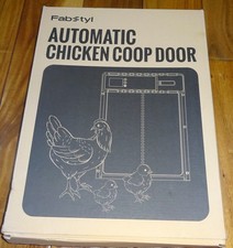 Automatic Chicken Coop Door LCD Battery Solar Powered Timer Light Remote Control