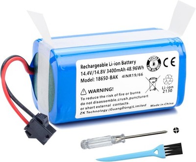 3400mAh Replacement Battery for Ionvac SmartClean 2000 Robovac 7687 7688 for