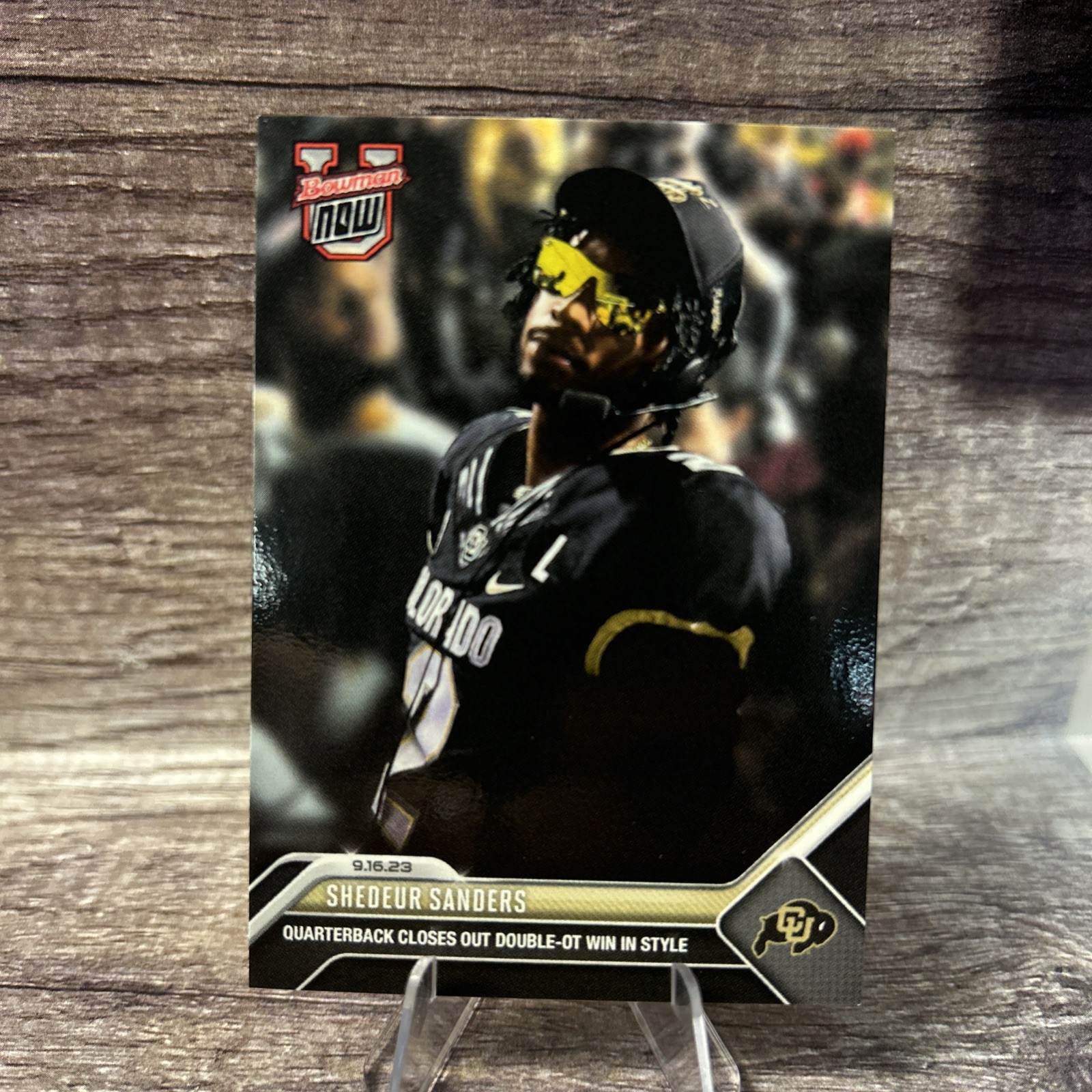 SHEDEUR SANDERS RC 2023 Topps Bowman U Now Rookie #5 Colorado Buffaloes