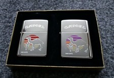 RARE CAMEL ZIPPO LIGHTER SET " THE DESERT SUNSET "  PROTO + REG.  1995 MIB