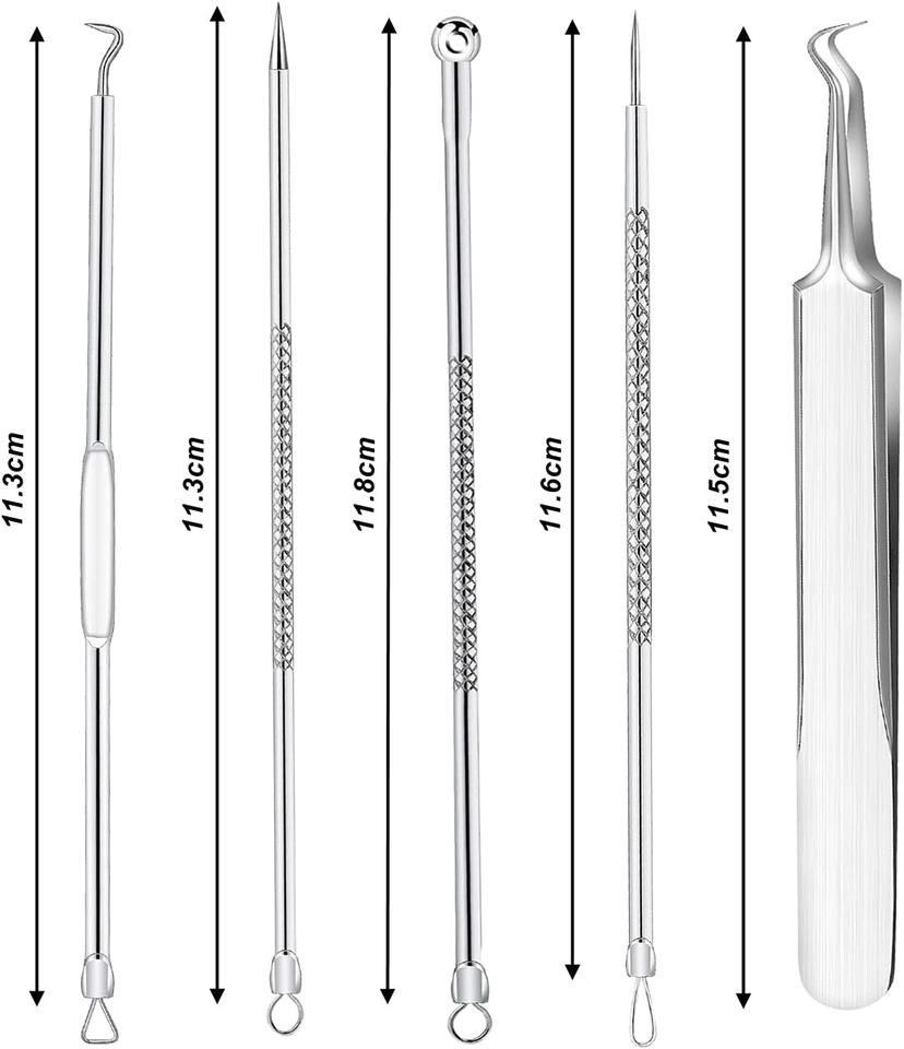 Smukdoo Blackhead Remover Tool Set, 5 PCS Curved Tweezer Blackhead Removal Spot 689737961336 eBay