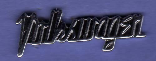Vintage Volkswagen VW Script hat pin lapel pin tie tac metal badge- Collectible