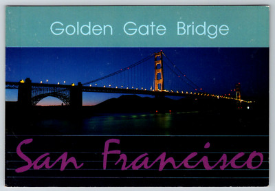 c1960s Golden Gate Bridge San Francisco California Vintage Postcard