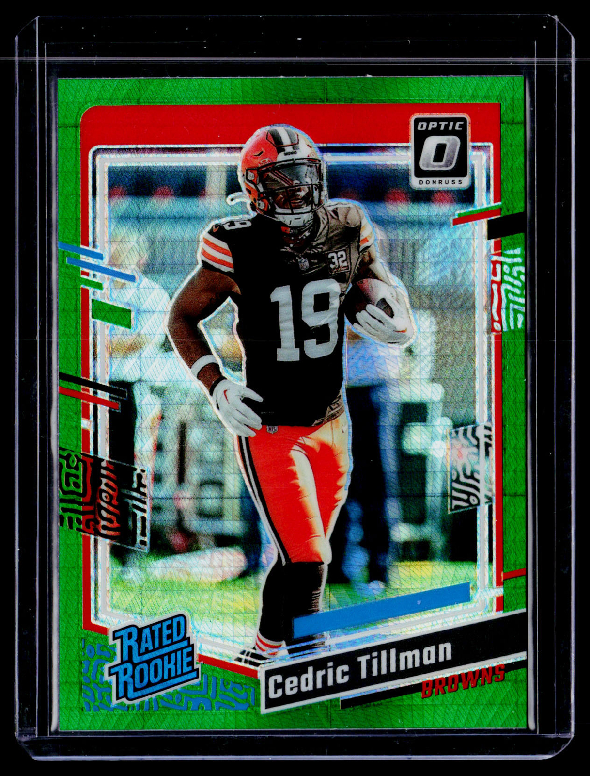 2023 Donruss Optic #224 Cedric Tillman Green Hyper
