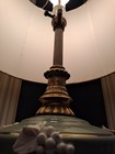 Large Elegant Classical Porcelain w applied soft paste Grapes Table Lamp 1950's — photo 3