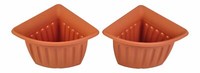 Eck-Blumentopf 2Er-Set Terrakotta Pflanztopf BlumenküBel PflanzküBel Pflanzgefäß