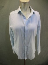 NORDSTROM Size 15 Mens Light Blue ButtonUp Long Sleeve Formal Collared Shirt 456