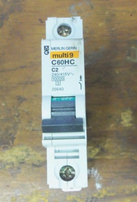 MERLIN GERIN C60HC C2 MULTI9 CAT. #25640 1 pole  Circuit Breaker