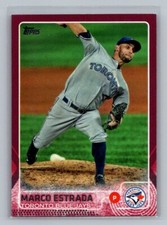 2015 Topps Baseball Series 2 Marco Estrada Pink Border 569 Serial Numbered/50
