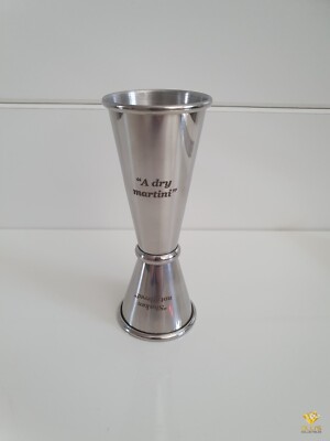 James Bond 007 Bar Jigger ''A dry Martini'' Jig Barmaß Original Merchandise Becher