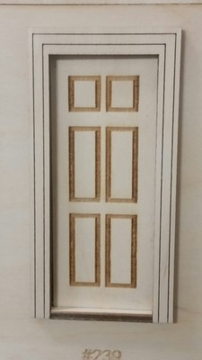 Traditional 6 Panel Exterior Door 1 24 Scale