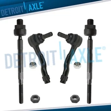 Front Inner & Outer Tie Rods Set for 2003 2004 2005 2006 2007 2008 Infiniti FX35