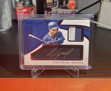 2020 Immaculate Baseball Clutch Rookies Luis Urias RPA 08/15!
